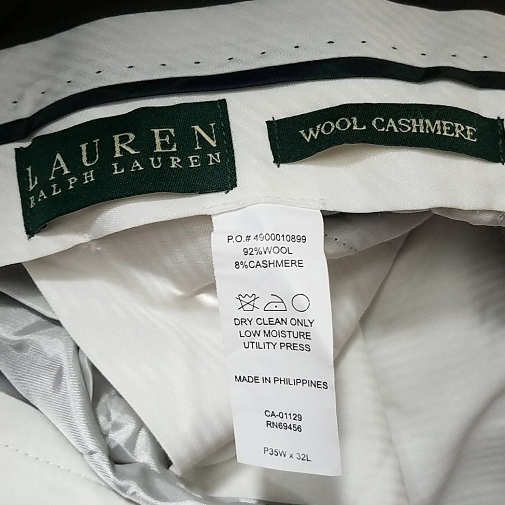 Vintage cashmere wool blend pants